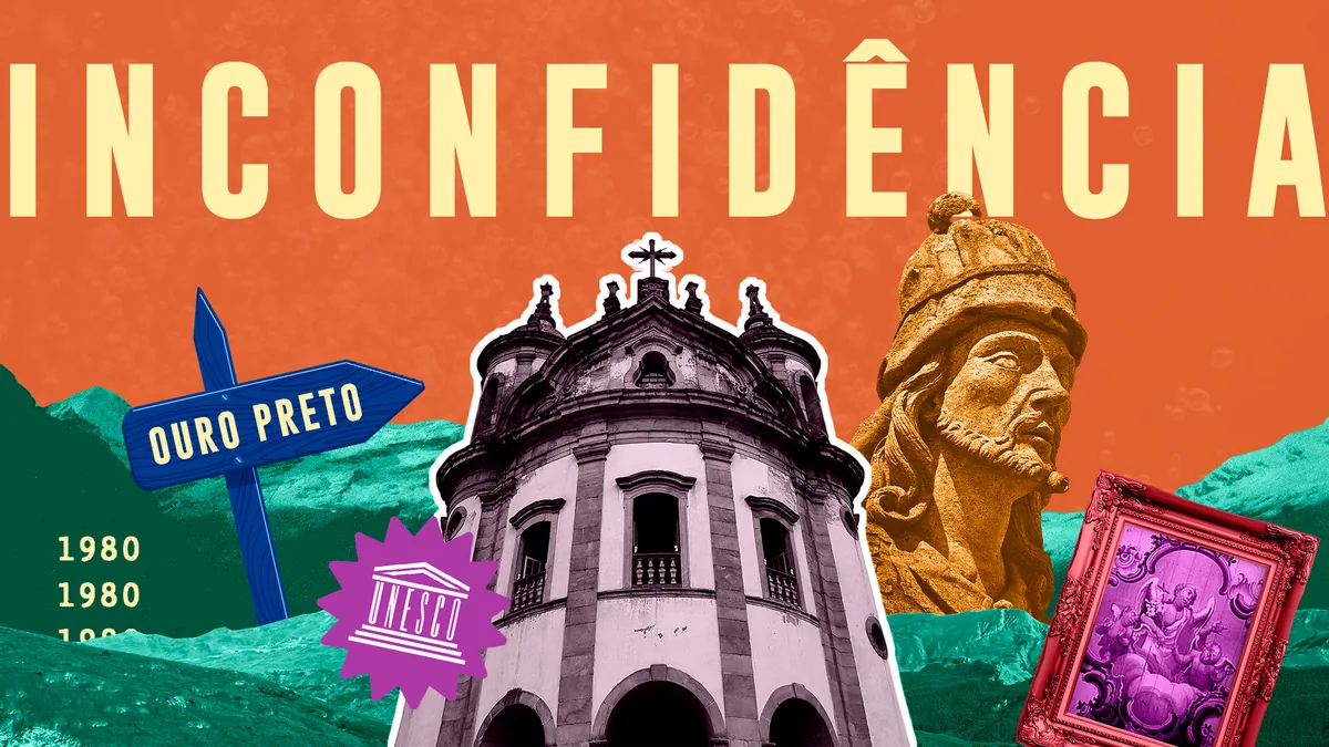 Ilustração de uma videoaula sobre patrimônio cultural produzida no estúdio
